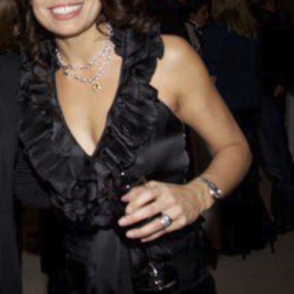 White House Black Market Tops - Black halter top